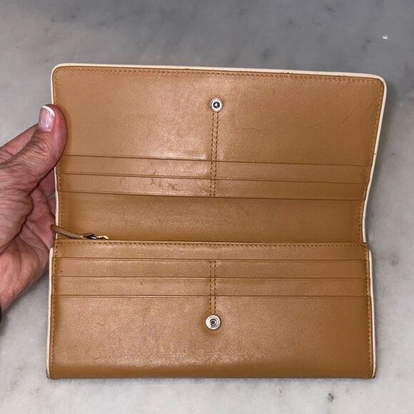 Coach Wallet Leather Vintage Tan Full Sized Bifold Designer Clutch - Picture 12 of 16